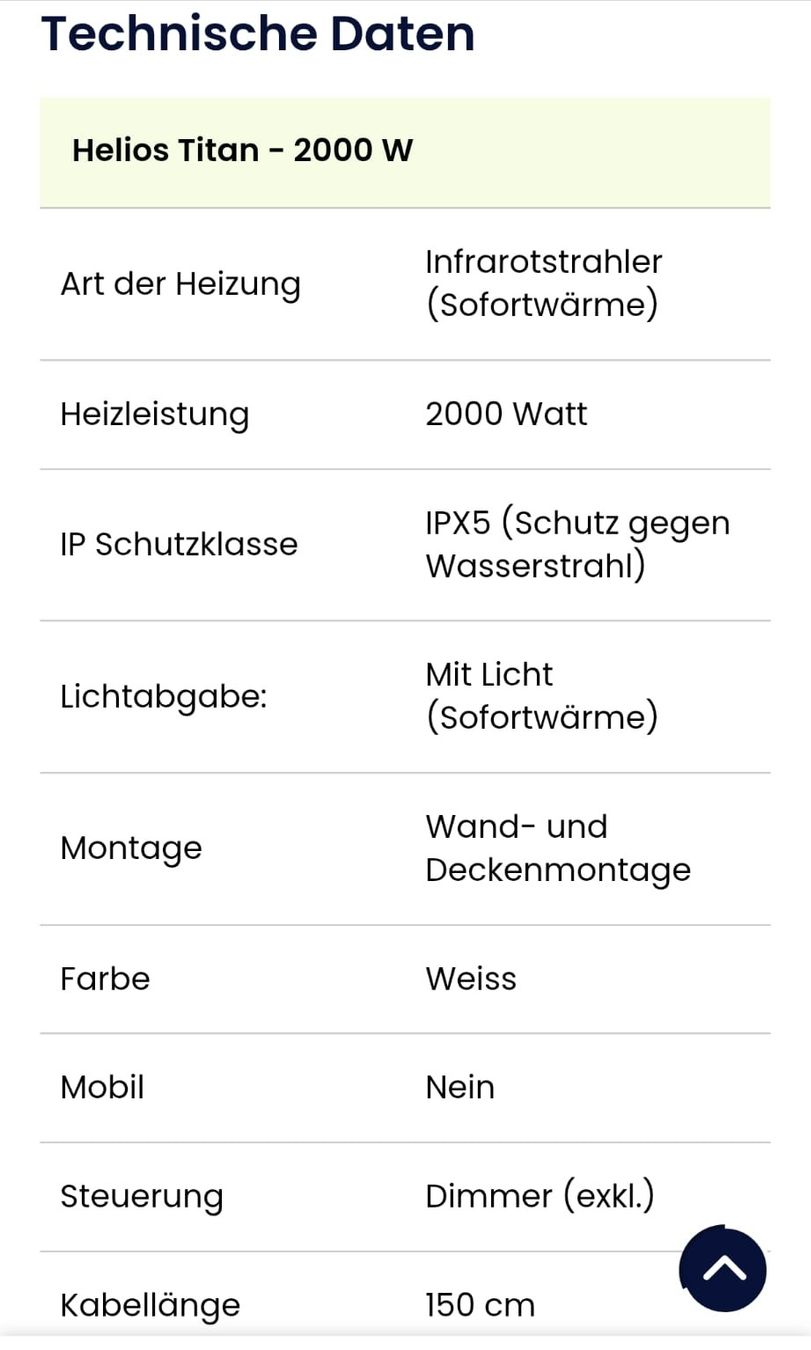 Helios Radiatori: Heizstrahler - Helios Titan 2000W – Nuovo (secondo la descrizione) da Luzern venduto da JenKu 1