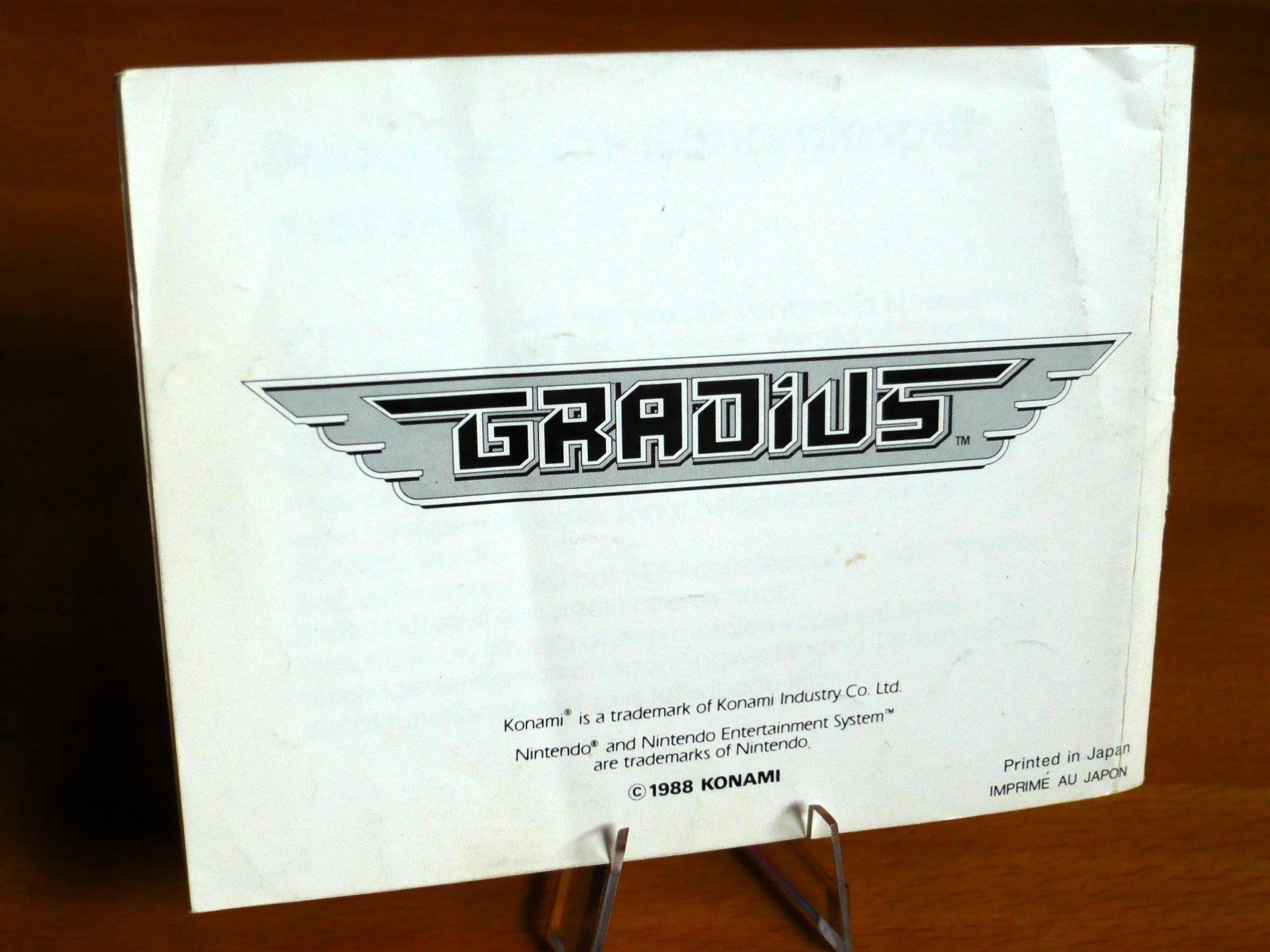 Nintendo Giochi: NES : Gradius Notice de jeu / Speilanleitung – Usato da Onex venduto da Jaguar1986 2