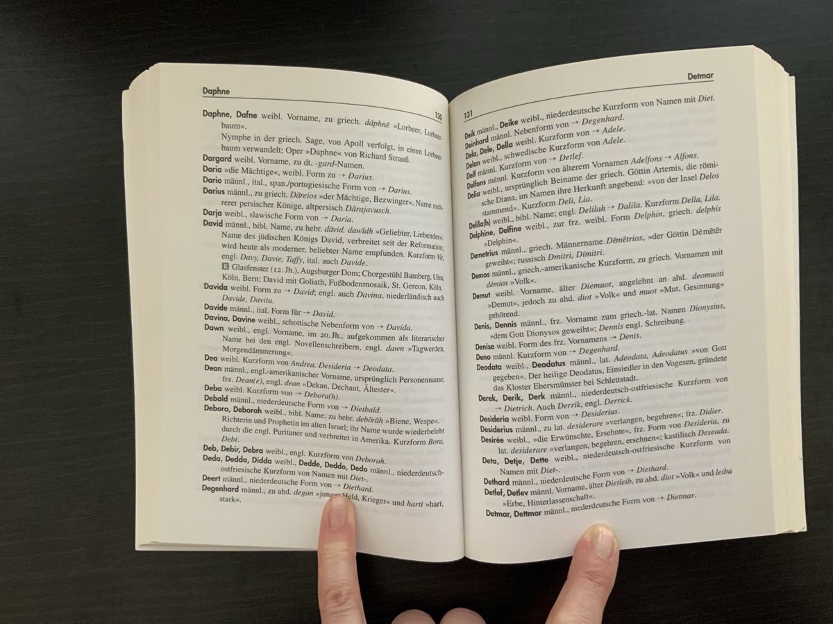 Bücher: Buch "Das neue grosse Vornamenbuch" – Gebraucht aus Münsingen von Innchen 1