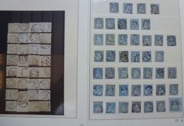 ++ Schöne Sammlung mit sitzende Helvetia, lose und Briefe