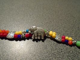 Armband farbig, Elefant