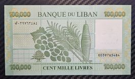Liban 100,000 Livres UNC Serie E03 + offre