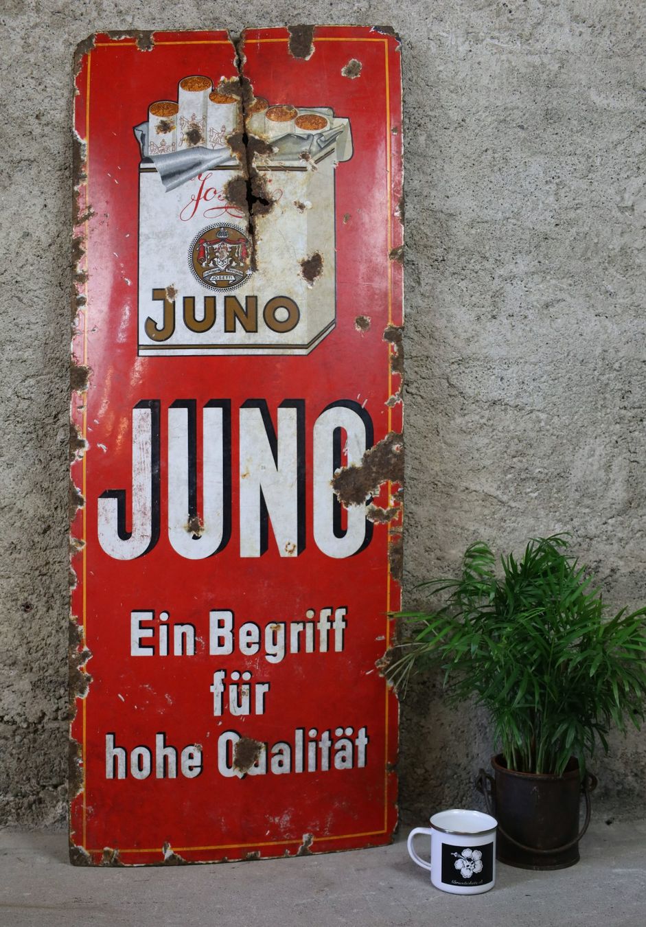 Schilder: Emailschild "Juno" – Gebraucht aus Birrwil von brandschatz_birrwil 4