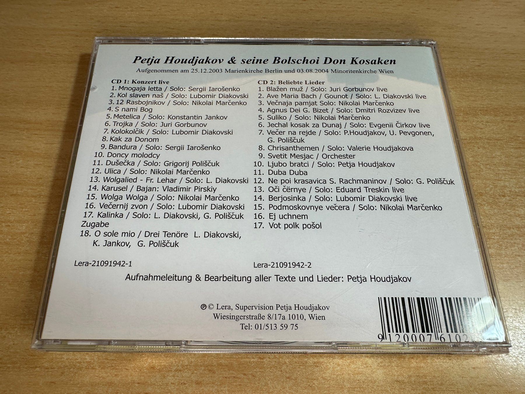 CD: B7 Petja Houdjakov - Bolschoi Don Kosaken - 2 CD – Usato da Rikon im Tösstal venduto da Alpenmutz 1
