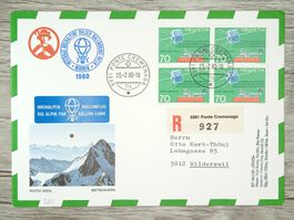 TR13 Enveloppe + Timbre Suisse 1980 Ballon Theme
