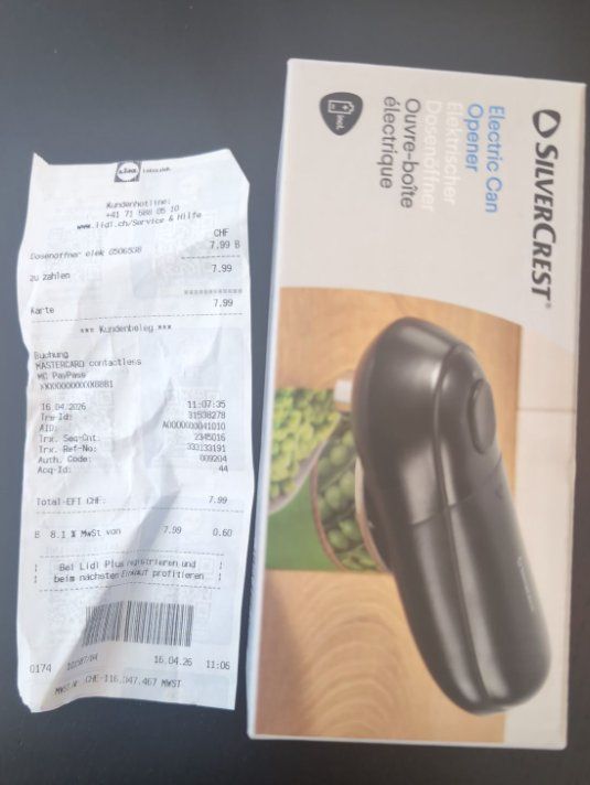 SilverCrest Elettrodomestici da cucina: SilverCrest Elektronischer Dosenöffner – Usato da Niederurnen venduto da Pasc4le