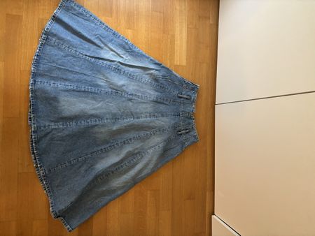 Tommy Hilfiger Size S Blue Denim Midi Skirt