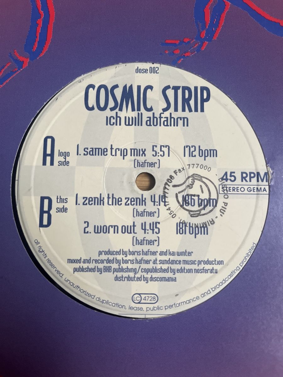 Dischi in vinile: Cosmic Strip Hard Trance Vinyl – Usato da Wangen b. Olten venduto da break72 1