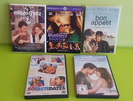 5 DVDs: Liebesfilme, Mitten ins Herz, Blueberry Nights