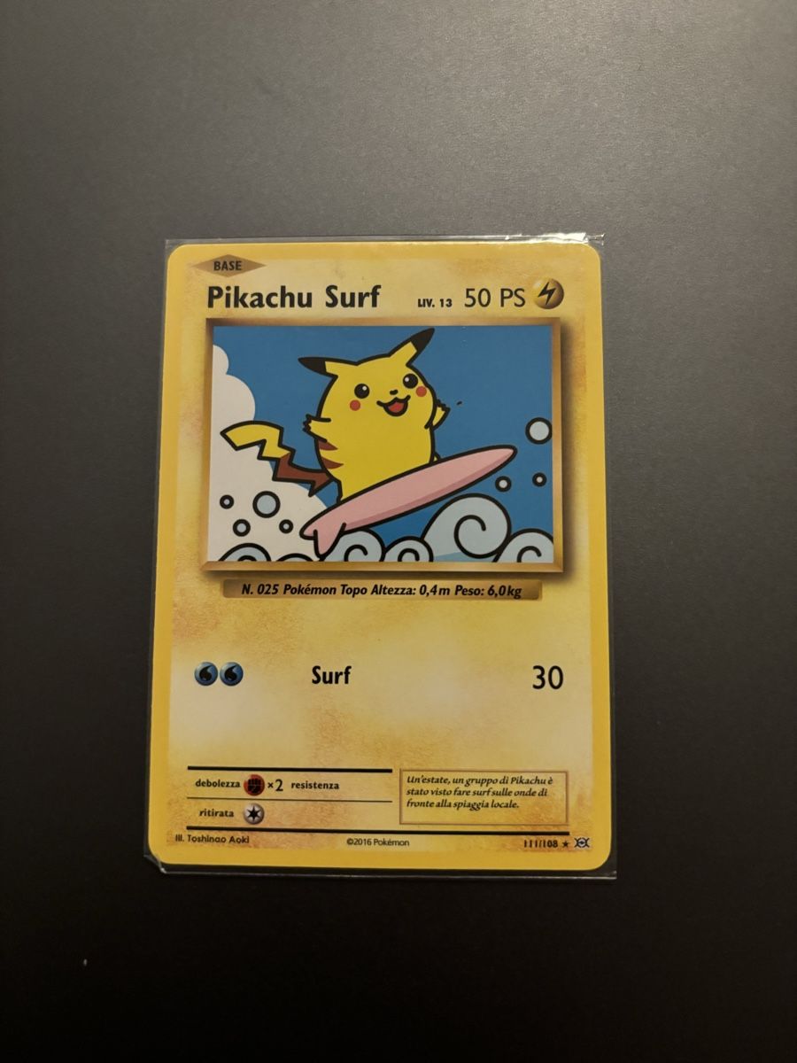 Pokémon Carte collezionabili: Pikachu Surf - Pokemon - Mint Condition - Super Rare – Nuovo (secondo la descrizione) da Bellinzona venduto da Cook_ 2
