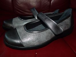 Stuppy Reflexor Ballerinas, Gr. 4,  grau metallisé, NEU