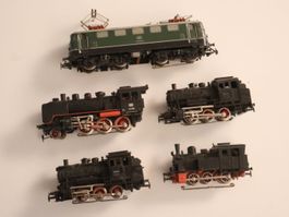 Märklin 5 x Loks H0 Dampfloks/E-Lok - Set
