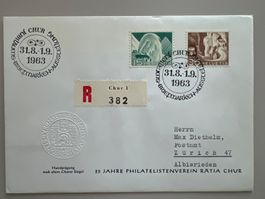 Jubiläums Briefmarken-Ausstellung Chur 1963