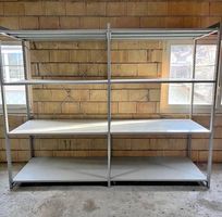 2x XL Lagerregal Metall 5.20m Gesamtbreite 80cm SUPER-TIEF