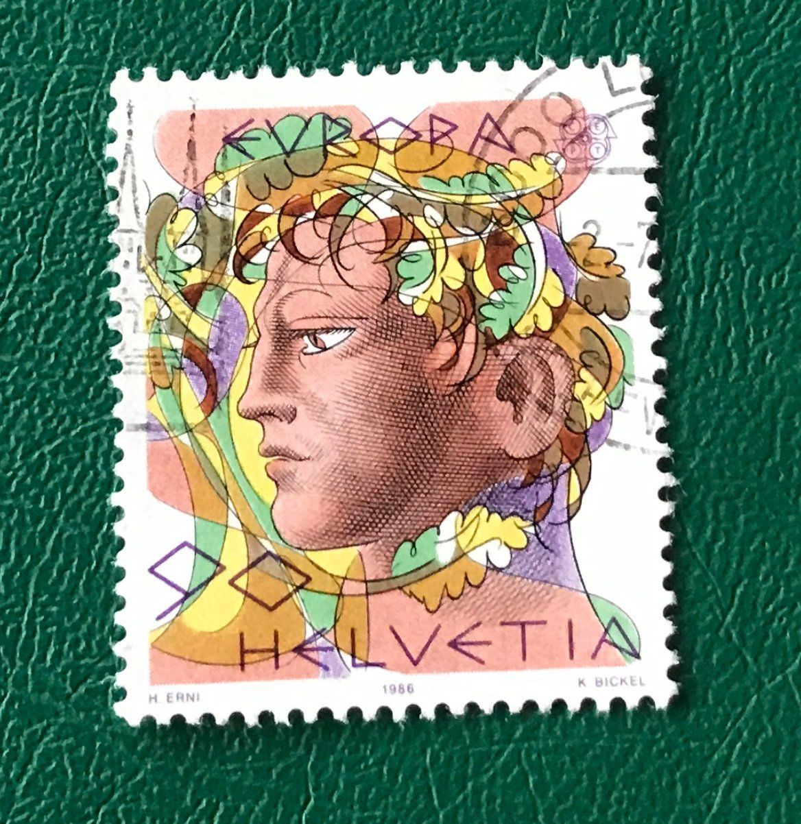 Tutti i francobolli: Nr.726 mit Stempel Männerkopf 1986    – Usato da Aarau venduto da Billa007