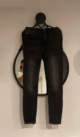 Jean slim Tommy Hilfiger Femme T.34 Noir Rayé