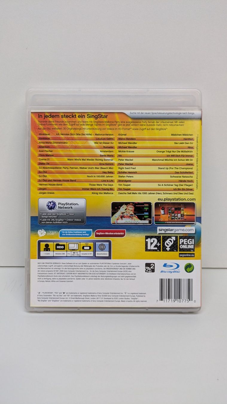 Giochi: Singstar Mallorca Party - PlayStation 3 – Usato da Menziken venduto da mame18 2