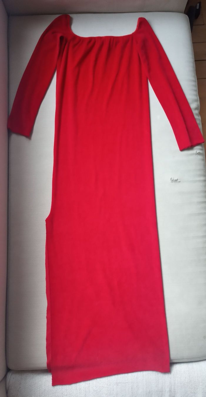 Vestiti: Romantisches Samtkleid Abendkleid Maxikleid mit Schlitz XS – Usato da St. Gallen venduto da Hereplaysmusic 2