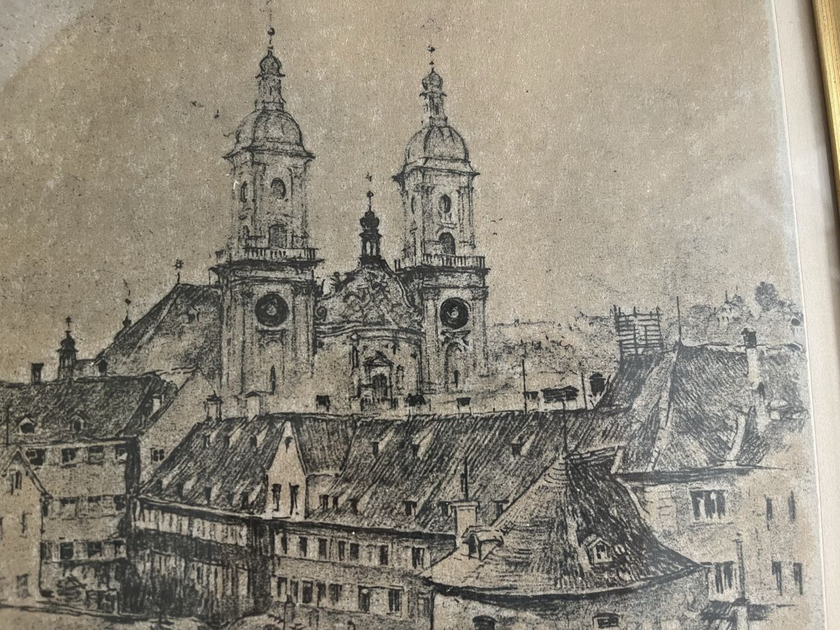 Stiche: Stiftskirche St. Gallen - Kupferstich – Gebraucht aus Romanshorn von Apfelschuss 1