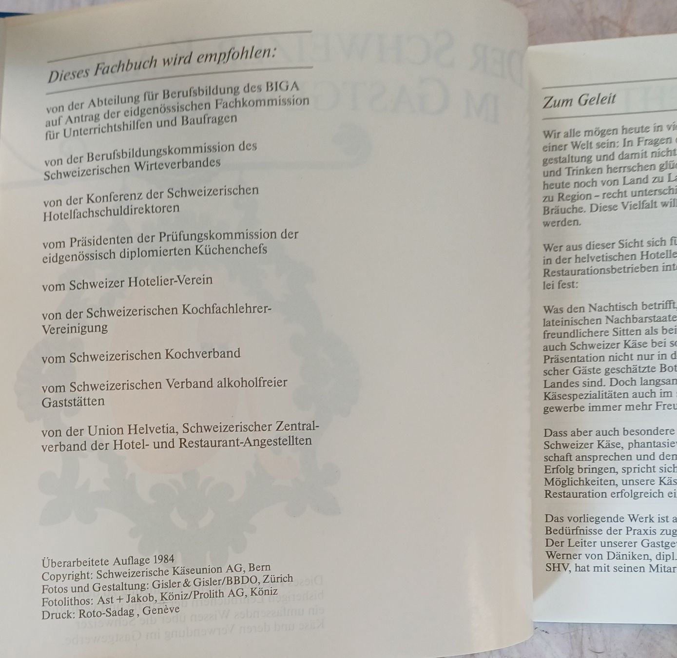 Libri: Der schweizer Käse im Gastgewerbe – Usato da Merenschwand venduto da Brockinell 4