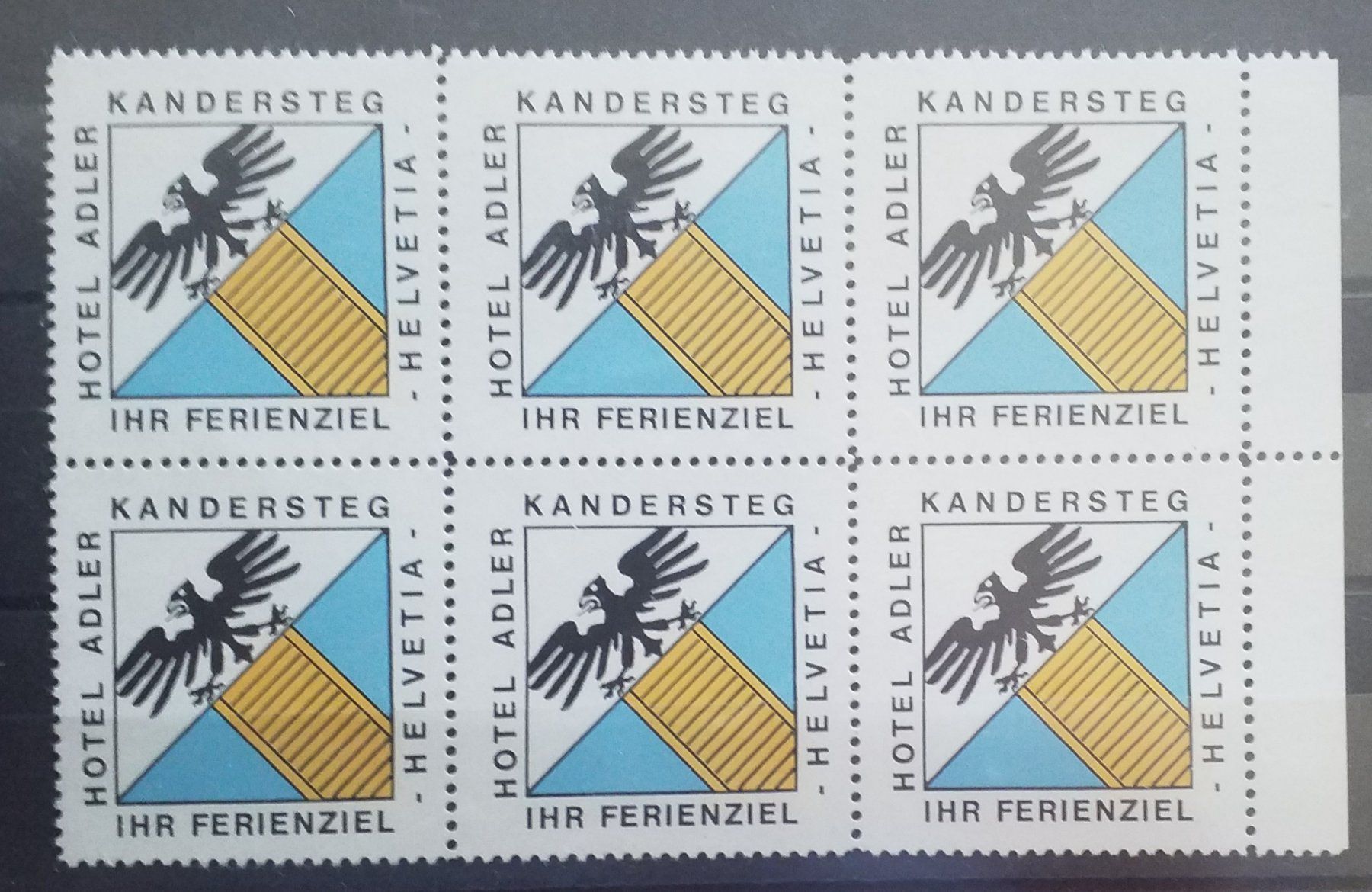 Alle Briefmarken: 237) Vignette im 6-Block ** – Gebraucht aus Baden von Eggi