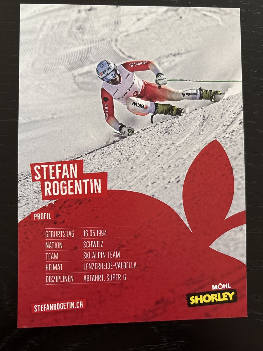 Autografi: Signierte Autogrammkarte Stefan Rogentin Ski Alpin Schweizer – Nuovo (secondo la descrizione) da Uetendorf venduto da hoisle 1