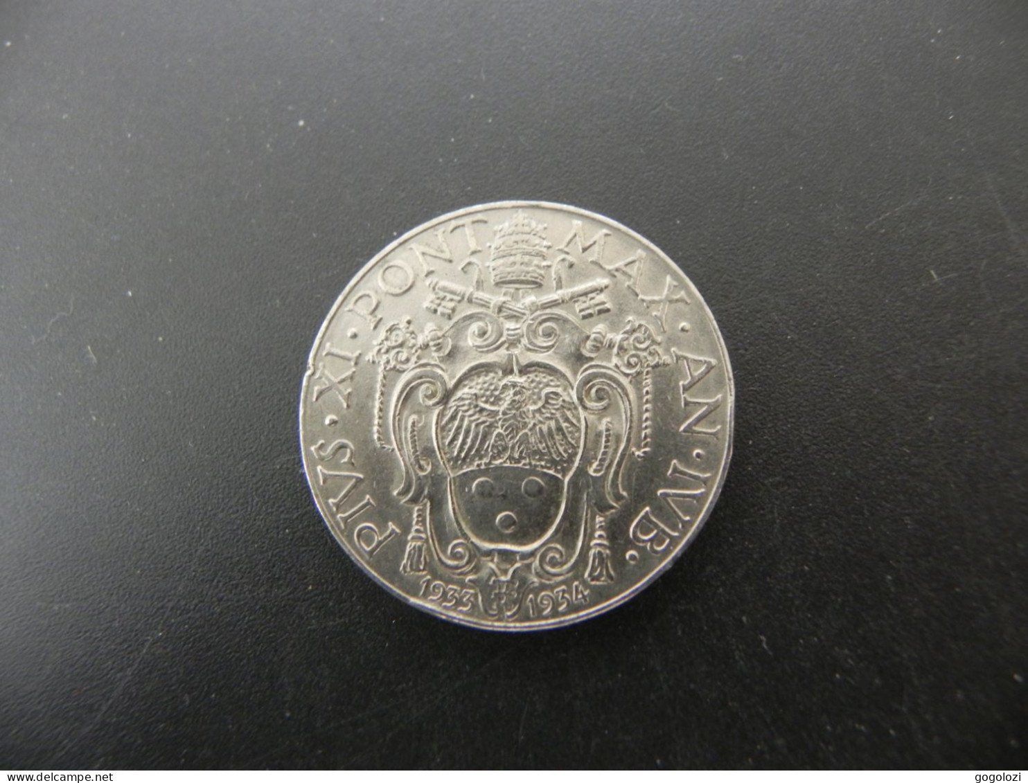 Tutti le monete: Vatikan 2 Lire 1933 1934 – Usato da Biel/Bienne venduto da Gogolozi 1