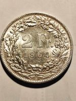 2 Franken Silber 1964 vz-unz top zustand
