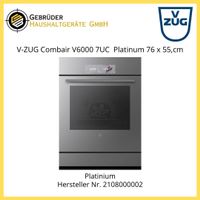 V-ZUG Combair V6000 7UC 2108000002 Backofen Ch Norm 55,er