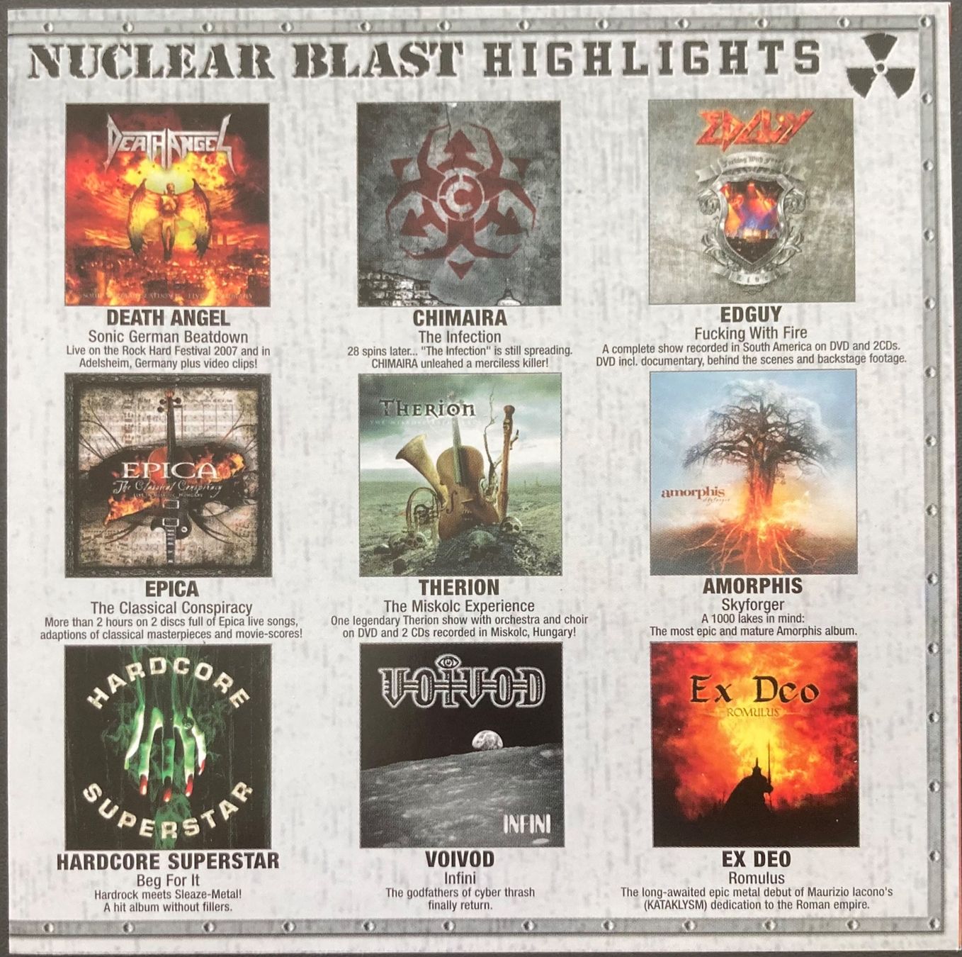 CD: EPICA - THE CLASSICAL CONSPIRACY – Usato da Poliez-Pittet venduto da Newtown-Records 6