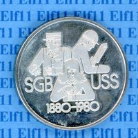 CHm___0.00 1980 100 J. Schweiz.Gewerksch.bund stgl Medaille