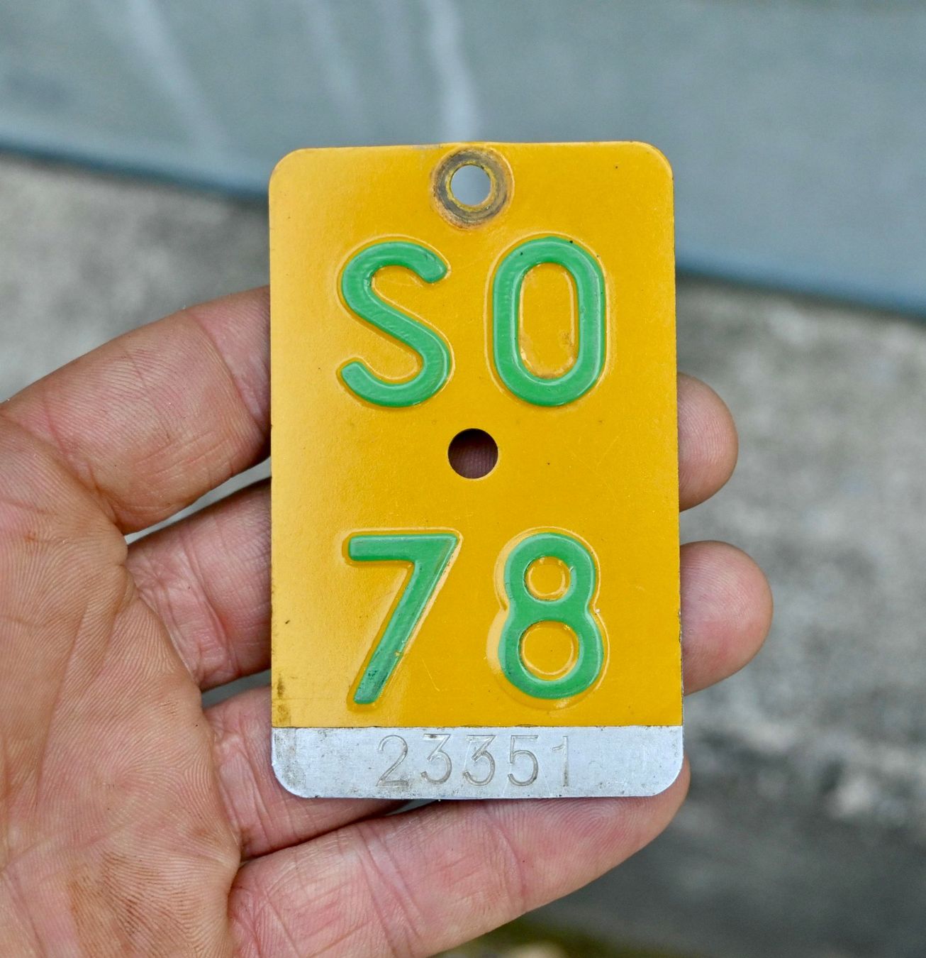 Insegne: Mofanummer SO von 1978 - Solothurn - SO 78 – Usato da Pfaffhausen venduto da mono_rec 1