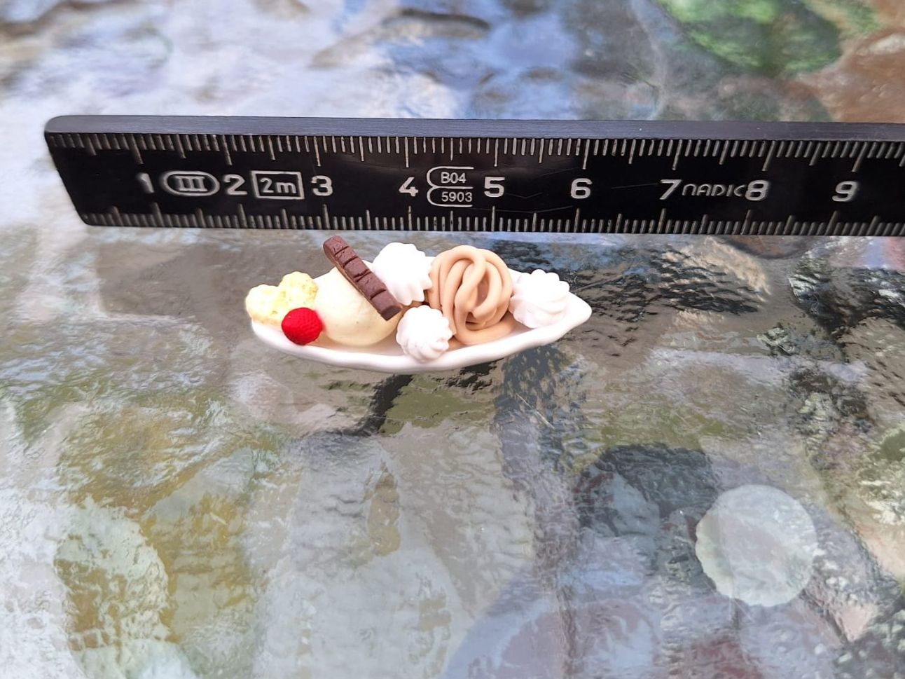 Puppenhäuser & -möbel: Handmade Vermicelles Dessert – Neu (gemäss Beschreibung) aus Zürich von HandmadeTinyFood 1