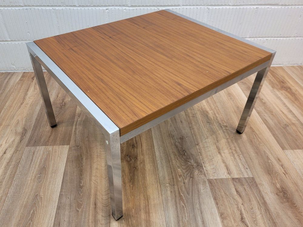 Chrom Holz Design Clubtisch Coffee Side Table Couchtisch | Kaufen auf
