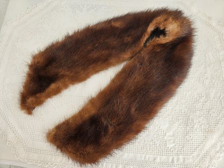 Vintage Pelzkragen Nerz 57 x 8 cm Pelz