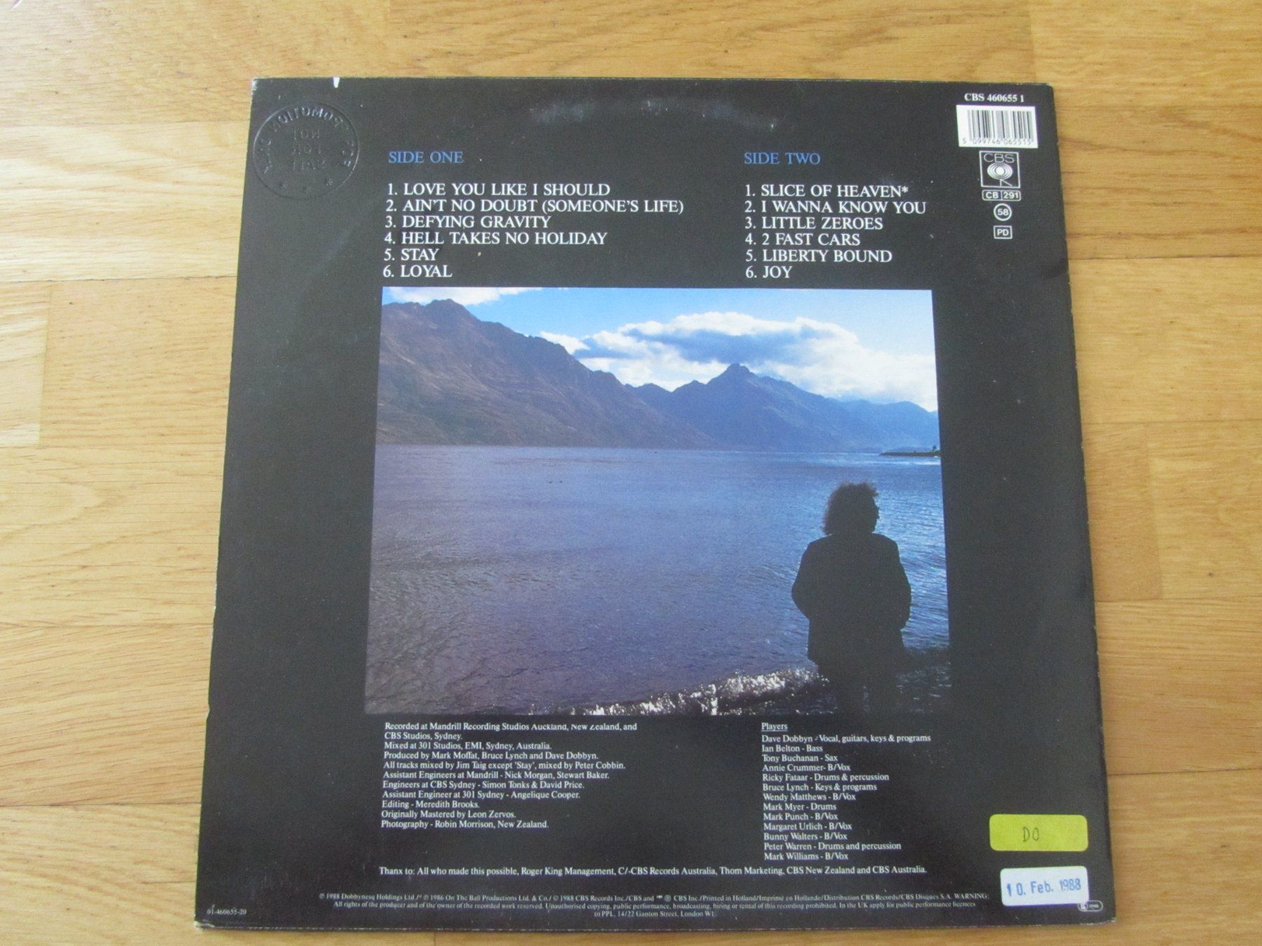 Schallplatten: Dave Dobbyn Loyal Schallplatte Vinyl LP – Gebraucht aus Seengen von mikelele 3