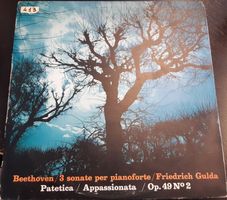 Beethoven, F. Gulda - 3 Sonate Per Pianoforte (LP, Mono)