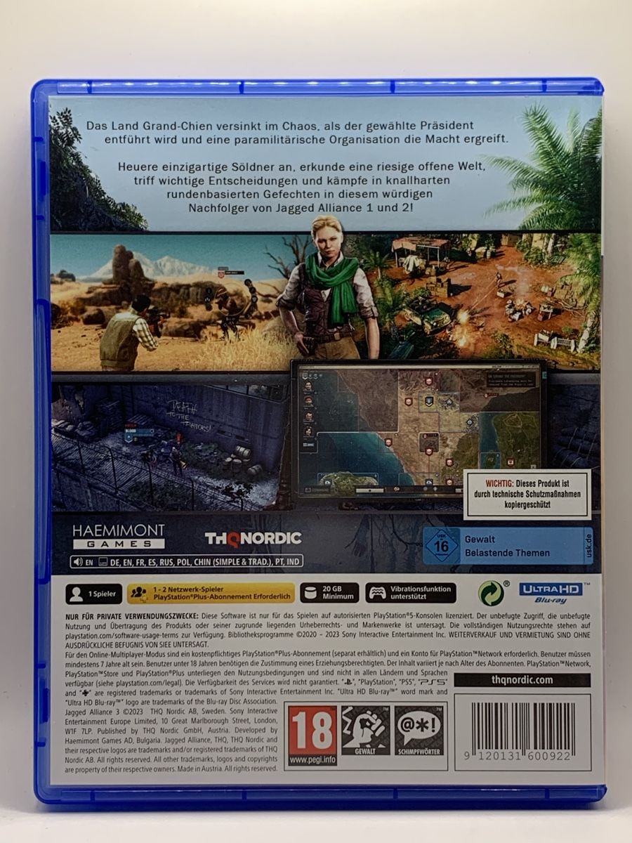 Sony Giochi: Jagged Alliance 3 - PS5  – Usato da Ostermundigen venduto da RG-Collector 1