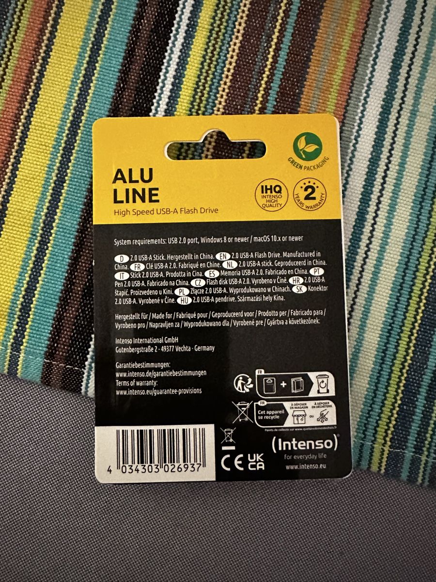 Chiavette USB: Intenso clé USB Alu Line 32 Go – Nuovo e nell'imballaggio originale da Carouge GE venduto da cytoplan 1