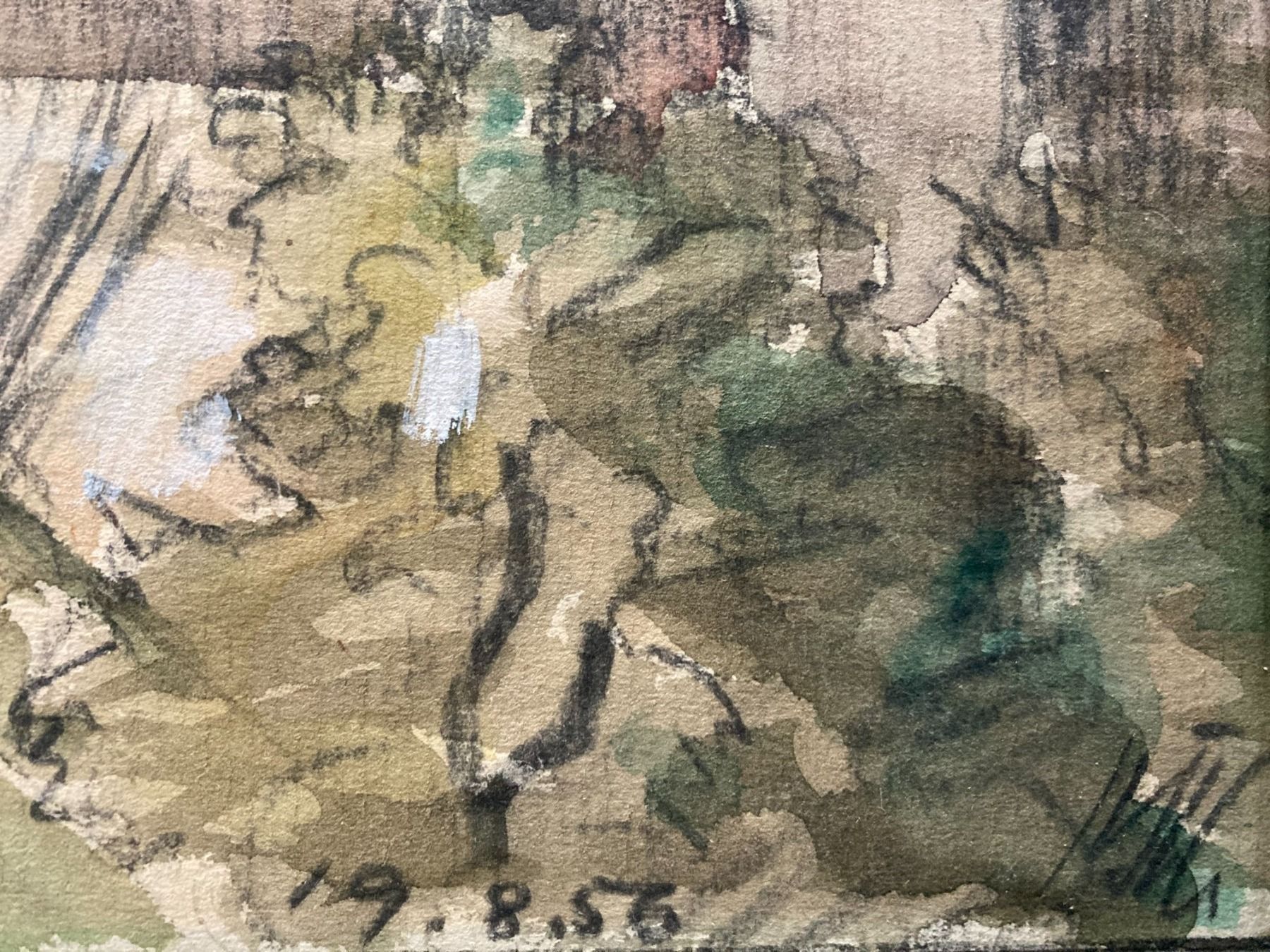 Dipinti: Landschaftsbild Kanton Bern sign. 19.08.1956 – Usato da Subingen venduto da ArtBead 4