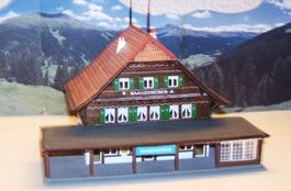 FIDES 1040 Bahnhof Saanenmöser H0m / H0, Fertigbau