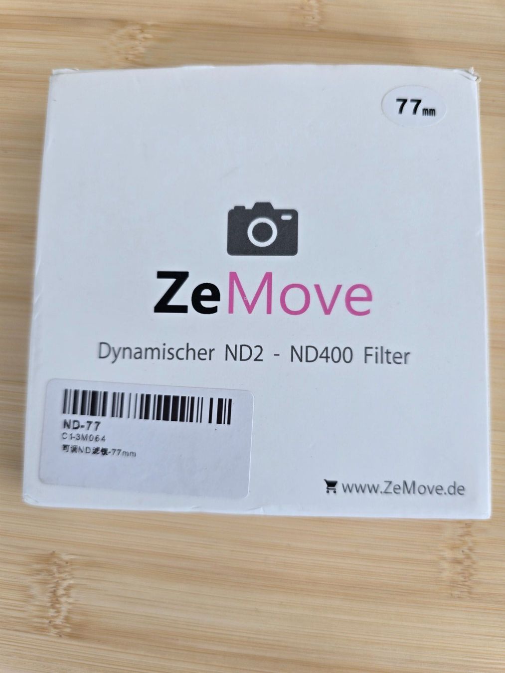 Filtri: Dynamischer ND2 - ND400 Filter 77mm – Nuovo e nell'imballaggio originale da Rorschacherberg venduto da Scharfeegge 2