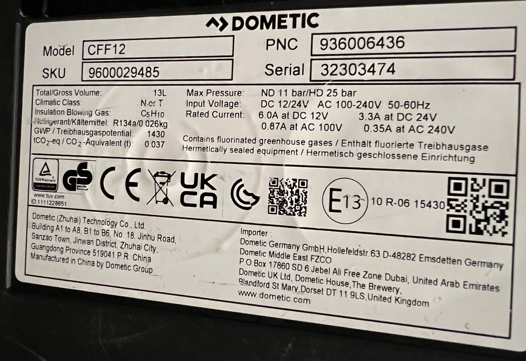 Dometic Frigoriferi & Refrigeratori: Kühlbox Dometic CFF12 – Usato da Sarnen venduto da mrminit 2