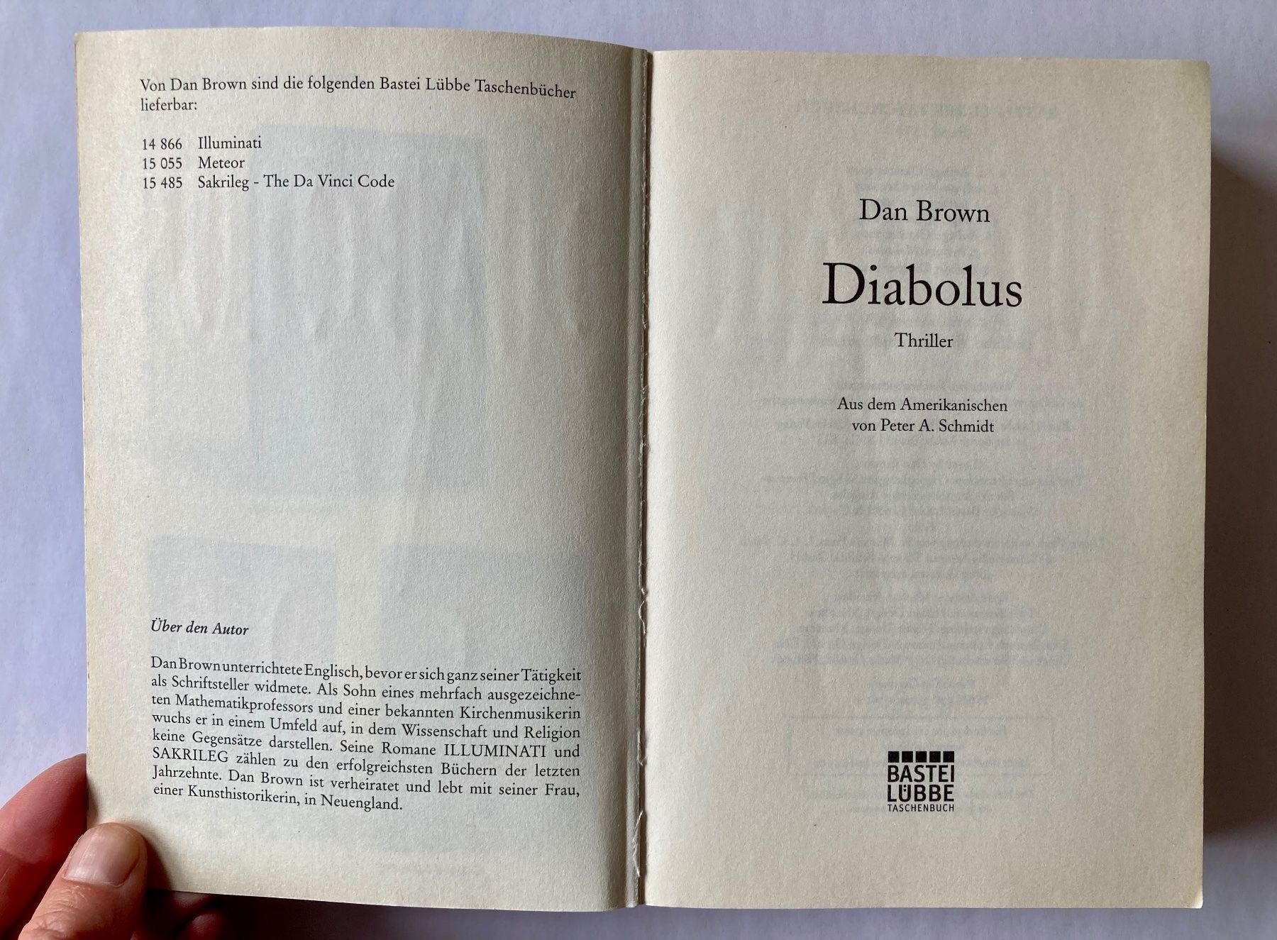 Bücher: Dan Brown - Diabolus – Gebraucht aus Bubendorf von Alpenheidi 3