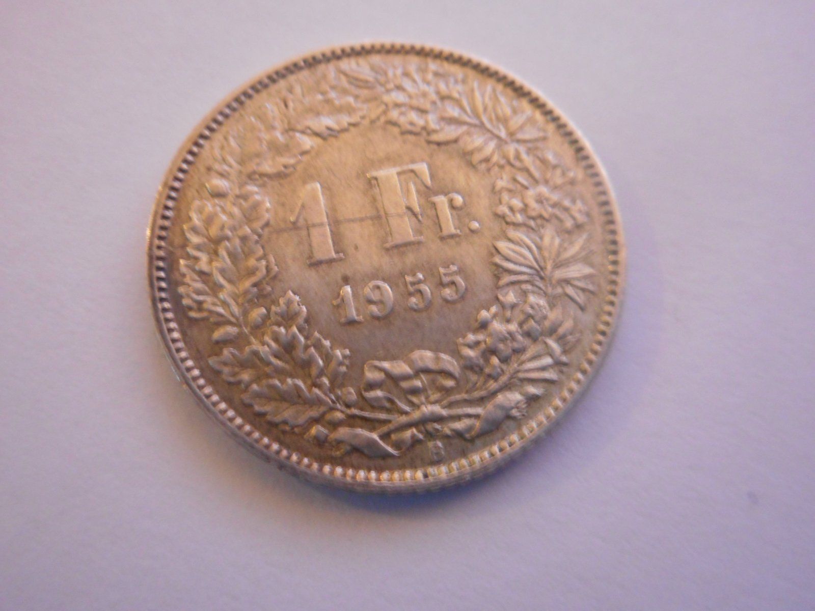 Tutti le monete: 1 Fr. 1955 silber  rar – Usato da Kriegstetten venduto da pizlad2010 1