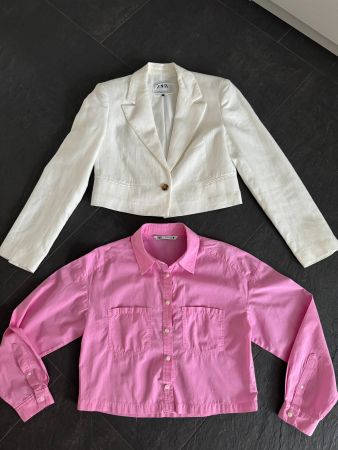 2 Stk. ZARA Set Gr. XS Blazer und Bluse