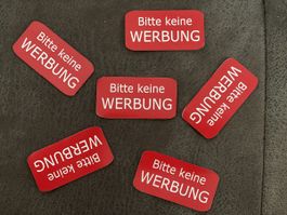 Bitte keine Werbung - Schild  neu , Briefkaste