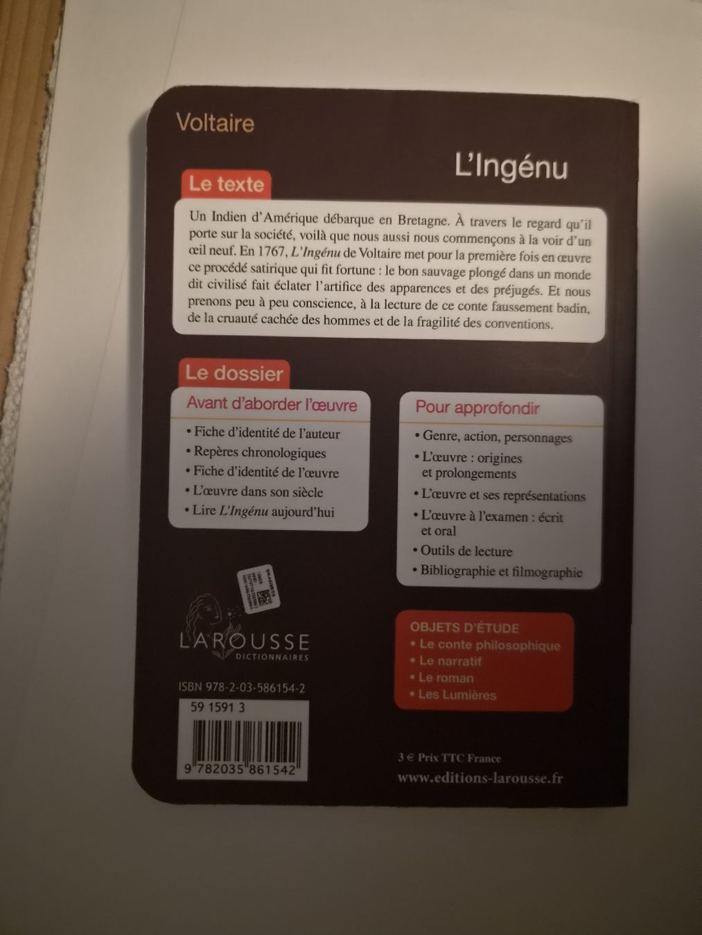 Livres: L'Ingenu Voltaire Larousse – D'occasion à Uznach par rir_k7xb 1