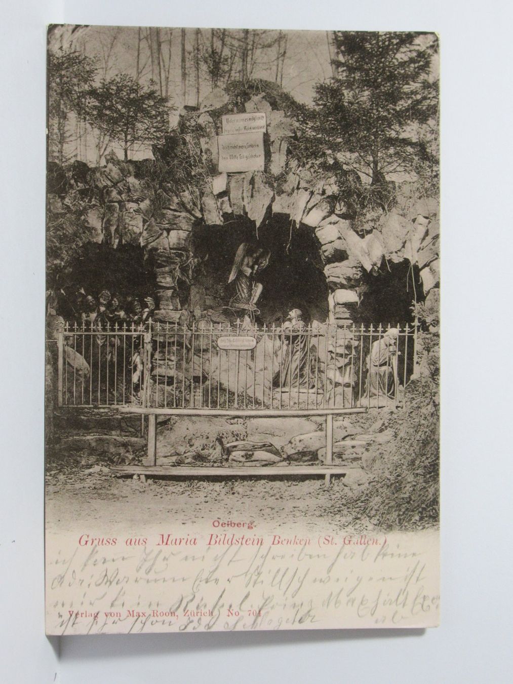 Cartoline postali: Gruss aus Maria Bildstein Benken , Oelberg – Usato da Grenchen venduto da Bluemchen1900