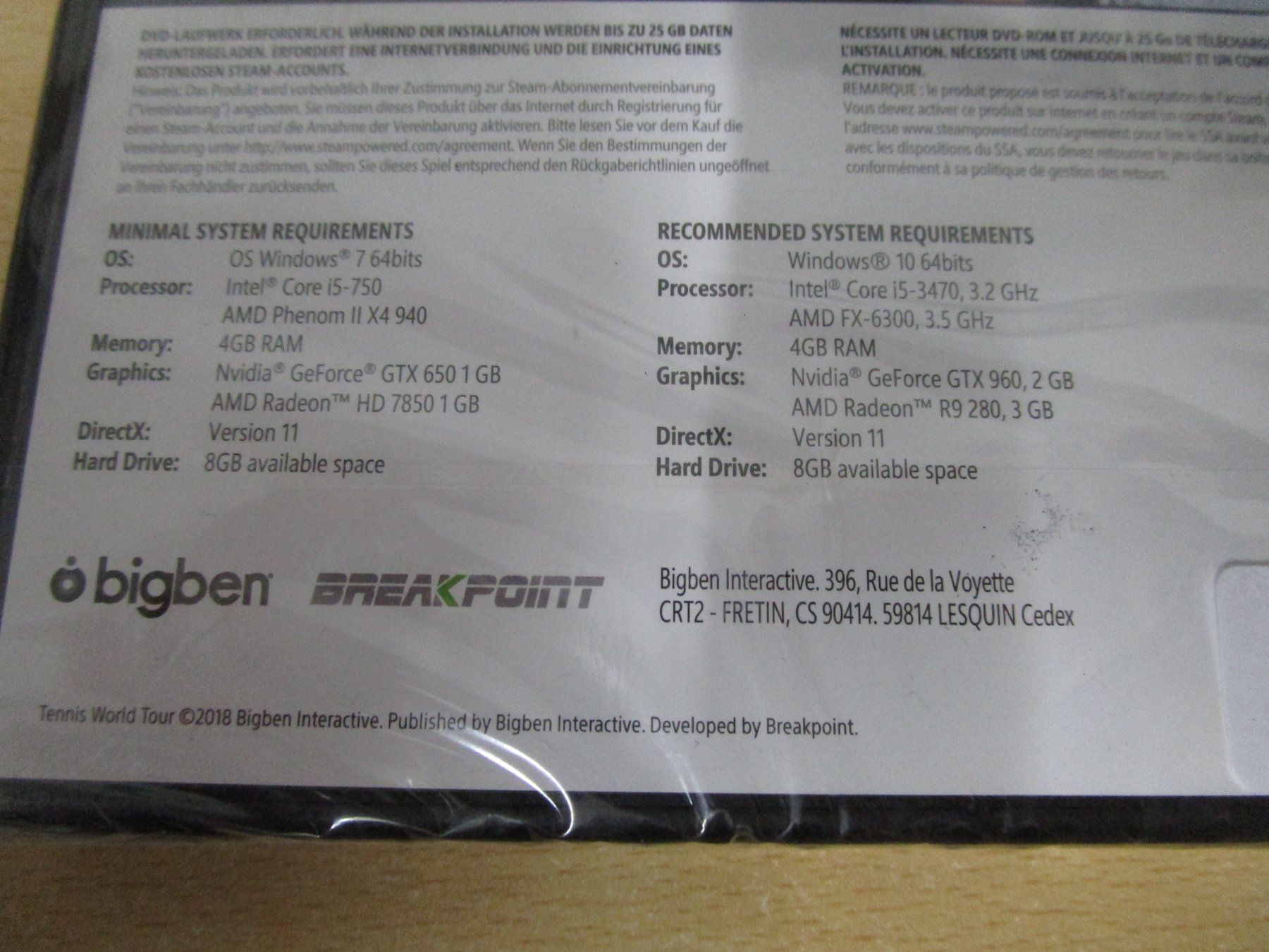 Spiele: Tennis World Tour PC Neuware – Neu und originalverpackt aus Goldau von agestuffer 2
